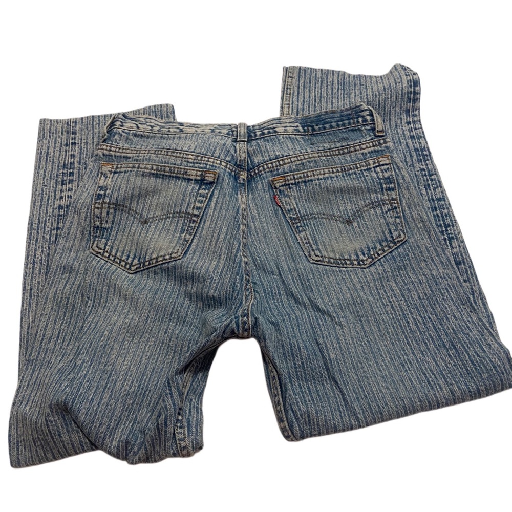 80s vintage Levi’s striped railroad jeans